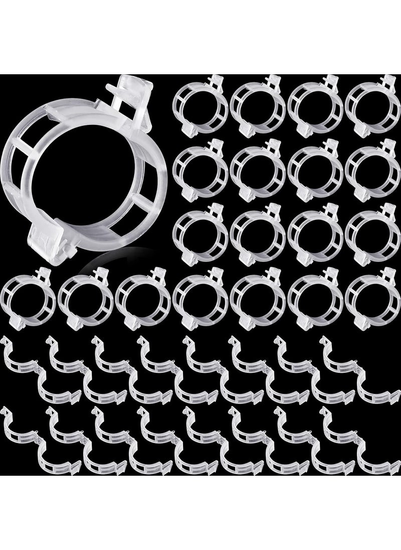 Qunclay Qunclay 1500 Pieces Tomato Clips Garden Clips Tomato Clips for String Trellis Plant Clips Tomato Plant Support Plant Clips for Climbing Plants Plastic Garden Plant Support Clips 1 Inner Diameter  - Image 1