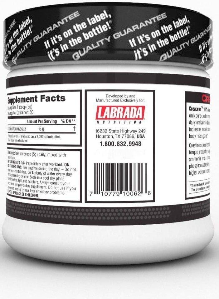Labrada Crealean Strength 250g, 50 Serving - Image 4
