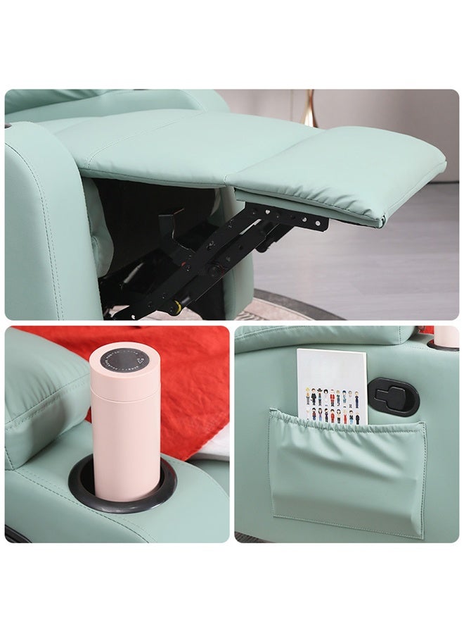 إن كي أكس أريكة مساحة كابينة فردية بسيطة لغرفة المعيشة وغرفة النوم وحامل أكواب متعدد الوظائف وكرسي هزاز مسطح متكئ - Image 5