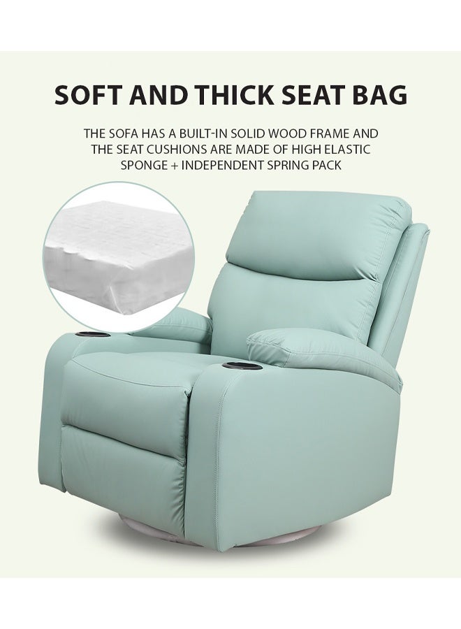 إن كي أكس أريكة مساحة كابينة فردية بسيطة لغرفة المعيشة وغرفة النوم وحامل أكواب متعدد الوظائف وكرسي هزاز مسطح متكئ - Image 4