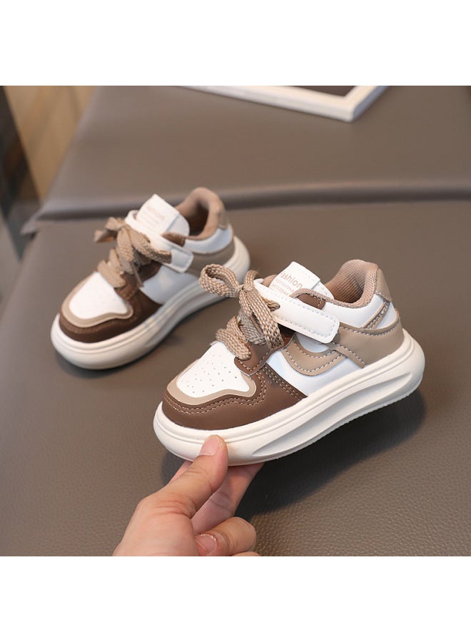 Children's Shoes Autumn New Children's Sneaker Girls' Baby Shoes Boys' Leather Casual Shoes