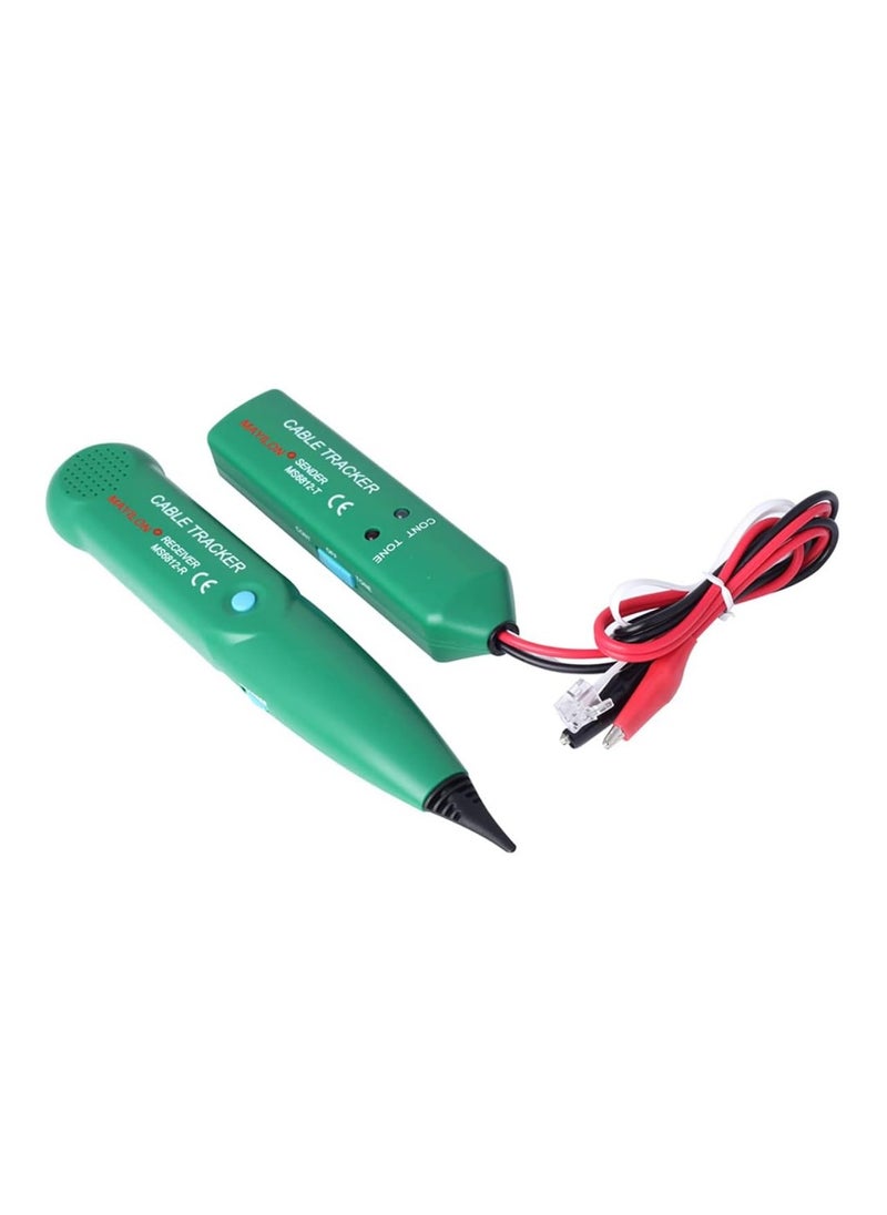 ZAMZIN - MS6812 Cable Tracker Network Telephone Line Tester, Portable Wire Tracer with Tone Generator & Probe, 100Hz~300kHz Range, LAN Network Cable Tester, UTP Tool for Continuity Check, Line Break Detection, - Image 1
