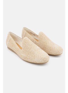 TOMS Women Leopard Print Suede Slip On Flats, Beige  - Image 1