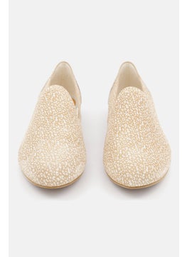 TOMS Women Leopard Print Suede Slip On Flats, Beige  - Image 3