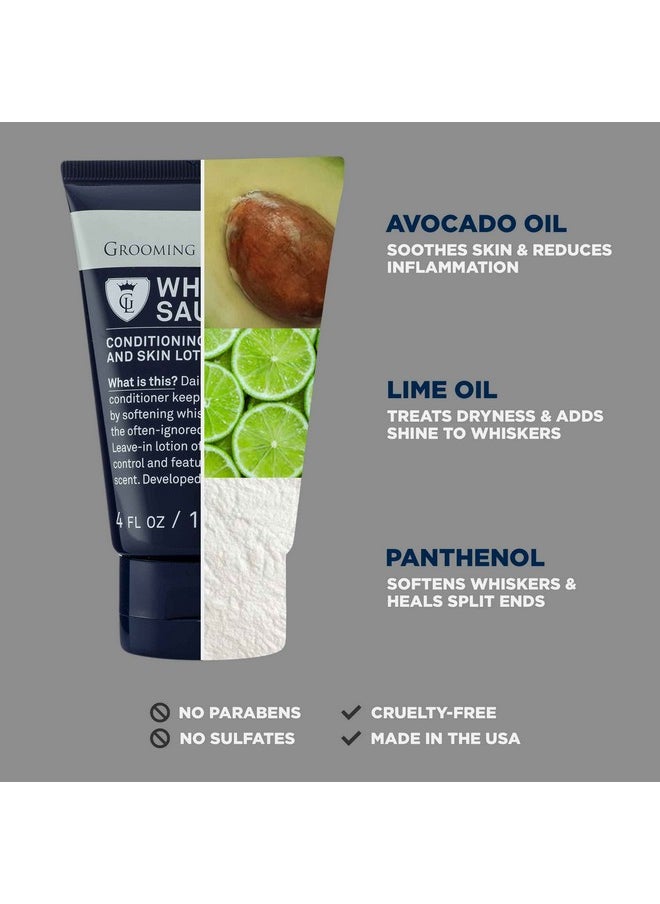 Grooming Lounge - Rooming Lounge Whisker Sauce Beard Conditioner Conditioning Beard And Skin Lotion Eliminates Itching And Flaking Enables Easy Combing And Styling No Parabens Cruelty Free 4 Oz - Image 1