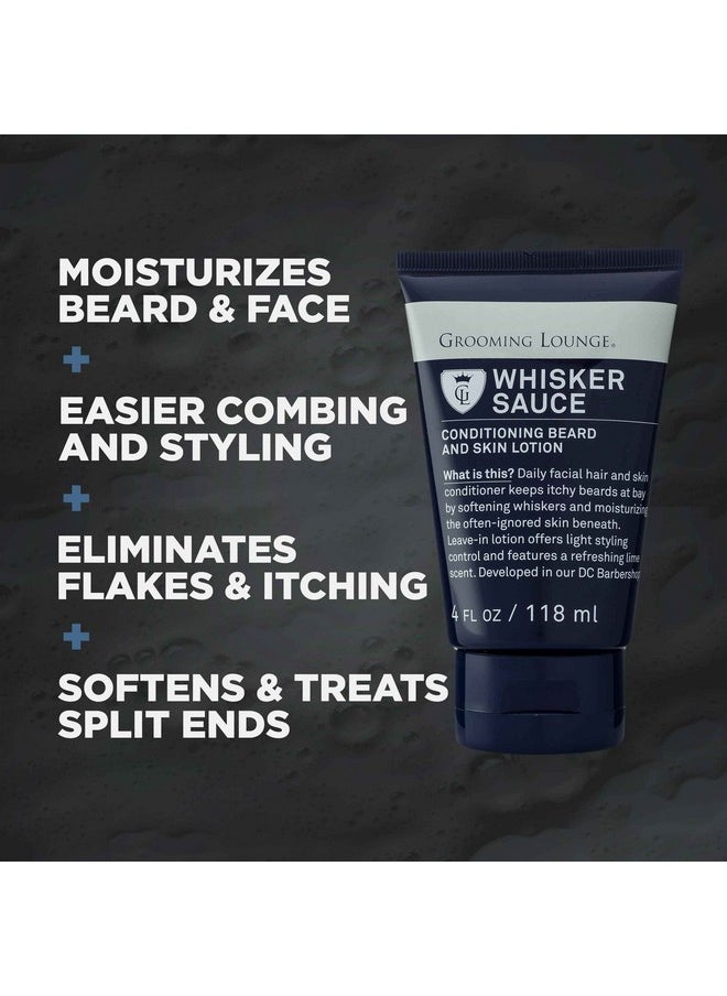 Grooming Lounge - Rooming Lounge Whisker Sauce Beard Conditioner Conditioning Beard And Skin Lotion Eliminates Itching And Flaking Enables Easy Combing And Styling No Parabens Cruelty Free 4 Oz - Image 1
