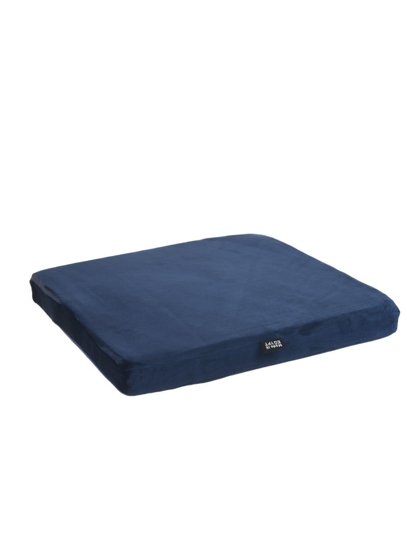HT Comfortable square medical seat cushion, memory foam, suitable for office and car chairs, blue - Image 4