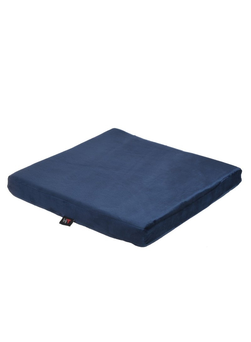 HT Comfortable square medical seat cushion, memory foam, suitable for office and car chairs, blue - Image 3