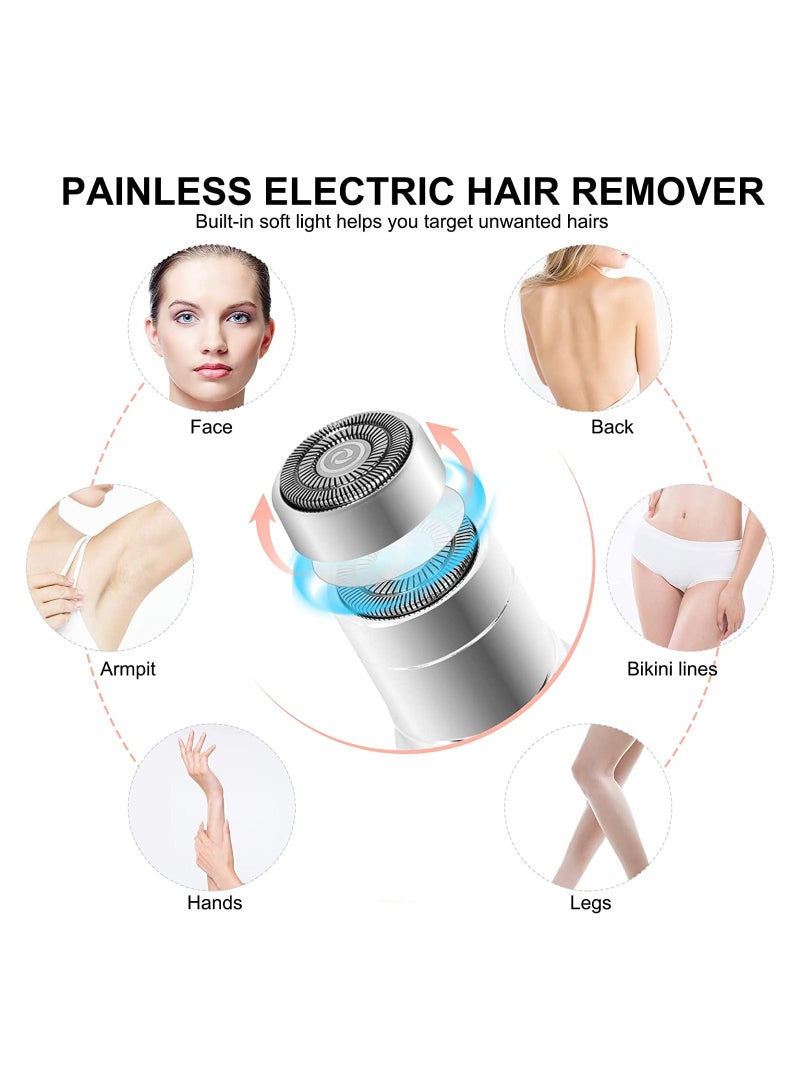 Zikra Suntown Flawless Hair Remover for Women, Rechargeable Painless Face Shavers for Women, Noise-Free Electric Facial Hair Removal on Full Charge, for Face, Upper Lips, Chin, Arms, Legs - Image 5