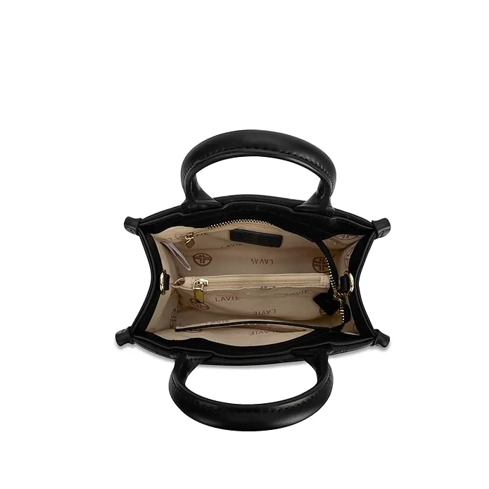 Lavie  Luxe Women's Lisa Extra Small Box Satchel bag (Black) for Women | Best Price UAE