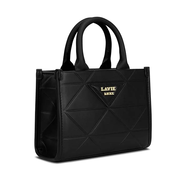 Lavie Luxe Women's Lisa Extra Small Box Satchel bag (Black)