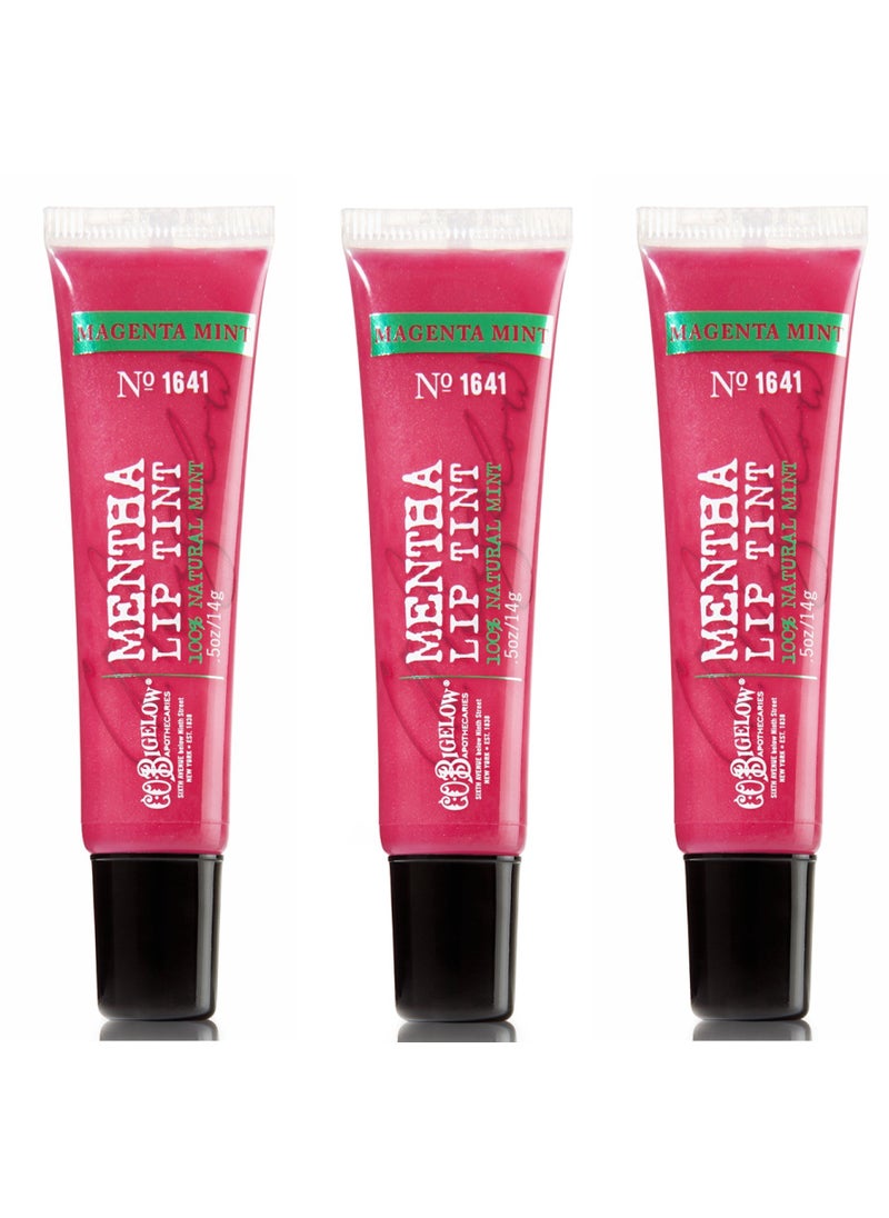 C. O. Bigelow Bath & Body Works C.O. Bigelow Mentha Lip Tint 3 Pack Magenta Mint #1641 