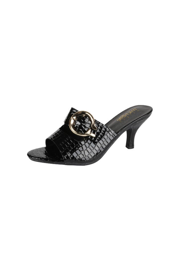 Michelle Morgan Michelle Morgan Ladies Kitten Heel 213RC002 Black  - Image 3