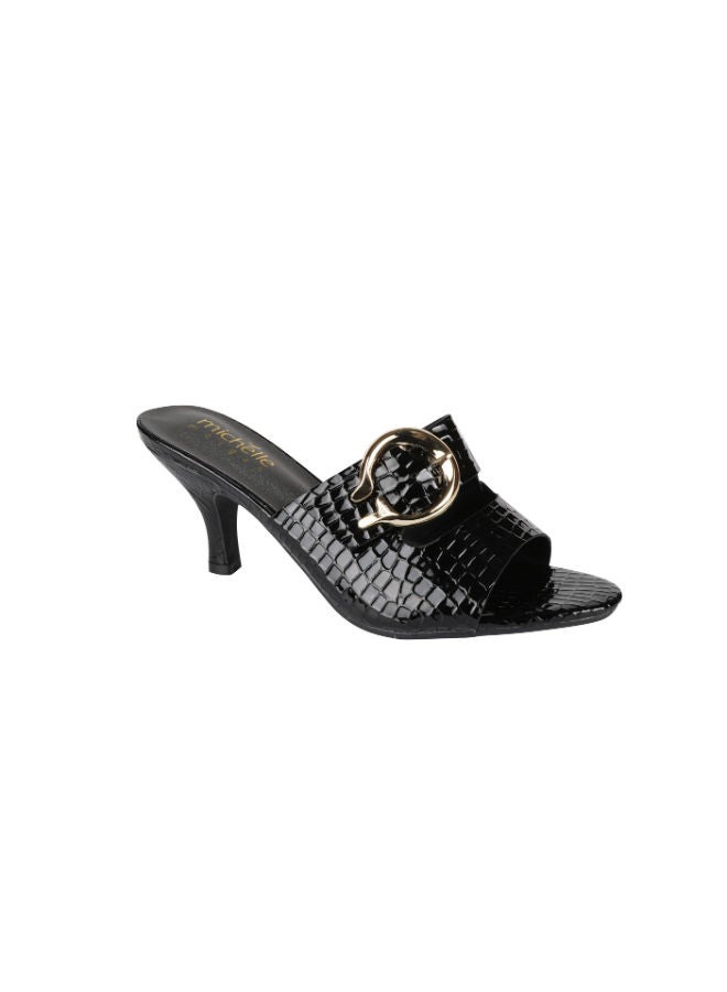 Michelle Morgan Michelle Morgan Ladies Kitten Heel 213RC002 Black  - Image 1
