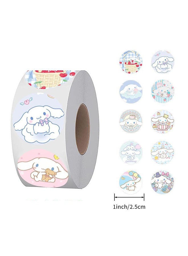 Sanrio 2000Pcs Cartoon Stickers Set for Kids, 40 Designs Waterproof Vinyl Stickers, DIY Decorative Stickers for Envelope and Gifts, Sticker Roll for Girls, 4 Rolls - Image 2