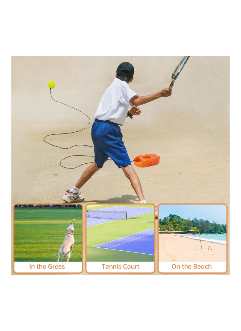 Generic Tennis Trainer Rebound Ball, with 1 String Balls, Solo Tennis Sports Self-Study Training Equipment, for Self-Pracitce, Portable Tennis Practice Training Tools for Beginners, Sport Exercise  - Image 4