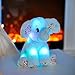 BSTAOFY Light up Elephant Soft Plush Toy Cozy Floppy LED Stuffed Animals Lullabies Nightlight Bedtime for Kids Birthday Valentines for Toddlers 12 - Image 4
