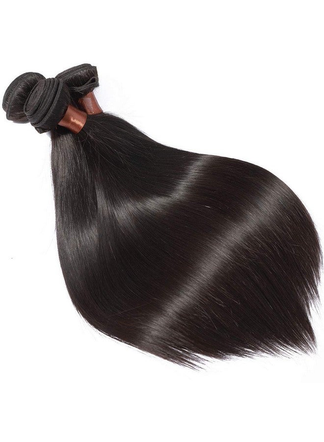 Angie Queen Brazilian Virgin Hair Straight Hair One Bundle 24Inch 100% Unprocessed Virgin Human Hair Extension Hair Weave Weft Natural Black Color (100+/5G)/Bundle Can Be Dyed And Bleached - Image 4