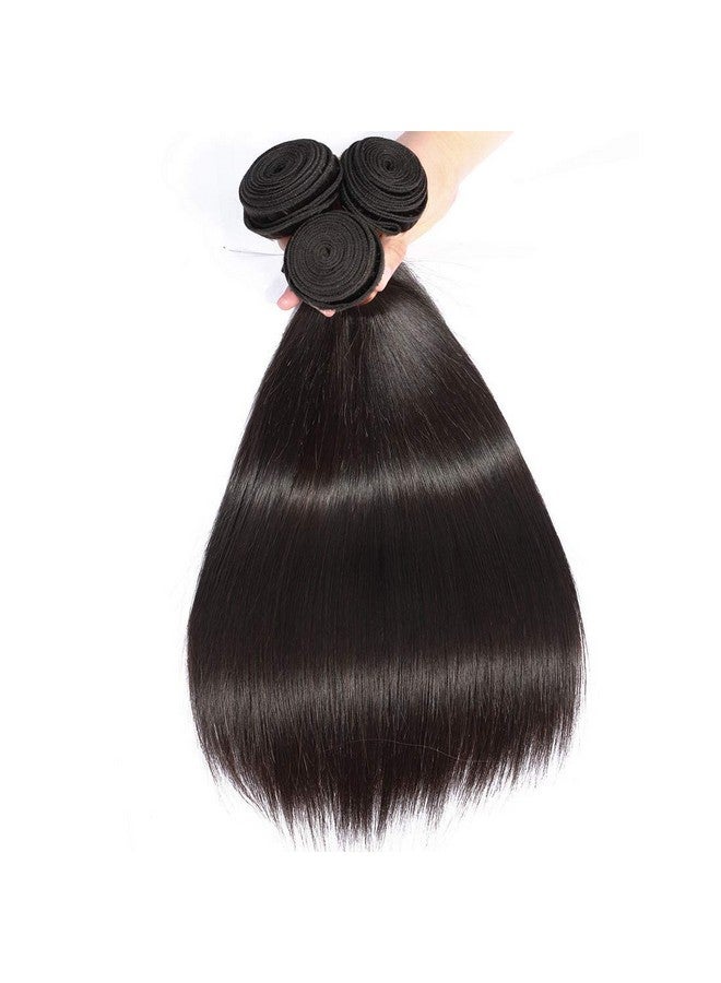 Angie Queen Brazilian Virgin Hair Straight Hair One Bundle 24Inch 100% Unprocessed Virgin Human Hair Extension Hair Weave Weft Natural Black Color (100+/5G)/Bundle Can Be Dyed And Bleached - Image 3