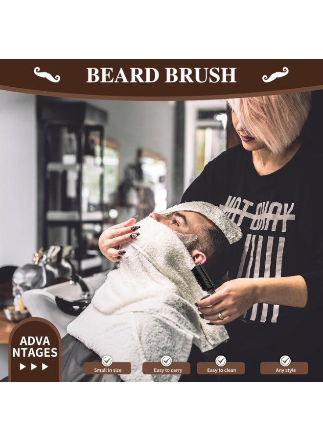CGBARBER فرشاة تنظيف الرقبة بمقبض خشبي وخطاف لقص الشعر... (فرشاة رقبة + فرشاة سوداء) - Image 5