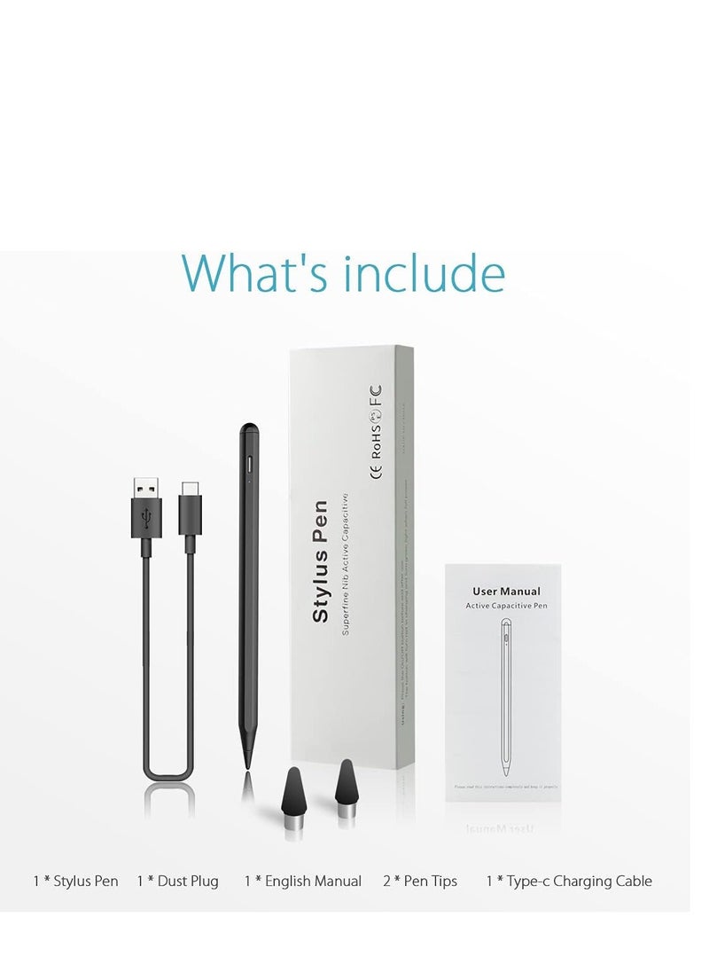 ELTRAZONE - Upgraded Stylus Pen for Touch Screens, Rechargeable Phone Pen for Android & iOS Compatible with iPhone/iPad/Pro/Mini/Other Tables & Smart Phone - Image 1