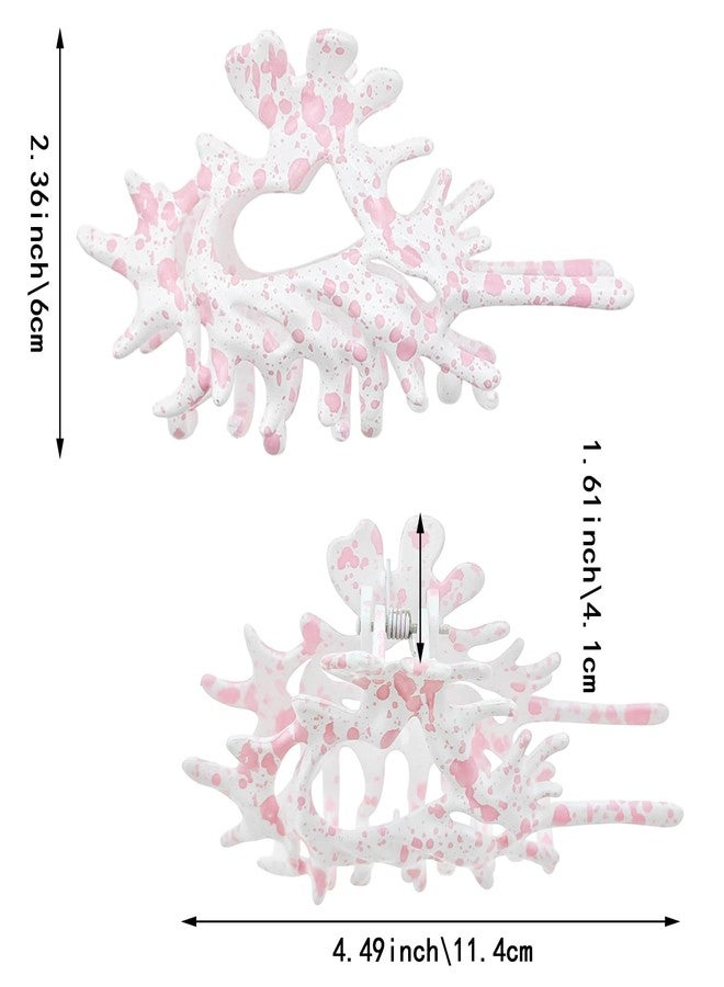 Capiant 3 PACK Resin Conch Hair Claw Clips, Ripple Shell Claw Hair Styling Accessories, with Strong Hold Barrette Clips for Thick and Thin Hair - Image 2