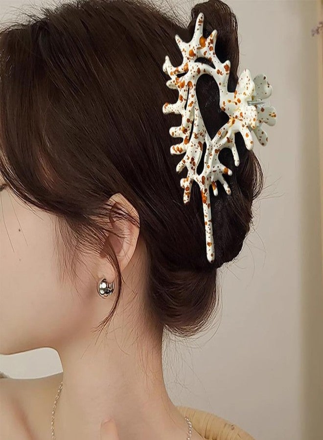 Capiant 3 PACK Resin Conch Hair Claw Clips, Ripple Shell Claw Hair Styling Accessories, with Strong Hold Barrette Clips for Thick and Thin Hair - Image 4