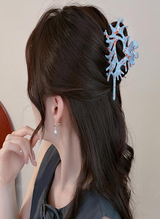 Capiant 3 PACK Resin Conch Hair Claw Clips, Ripple Shell Claw Hair Styling Accessories, with Strong Hold Barrette Clips for Thick and Thin Hair - Image 5