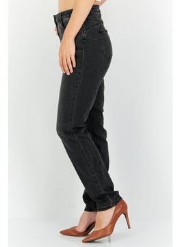 promod Women Mid Rise Skinny Washed Stretchable Denim Jeans, Grey  - Image 4