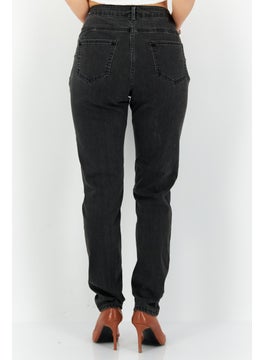 promod Women Mid Rise Skinny Washed Stretchable Denim Jeans, Grey  - Image 2