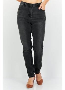promod Women Mid Rise Skinny Washed Stretchable Denim Jeans, Grey  - Image 1