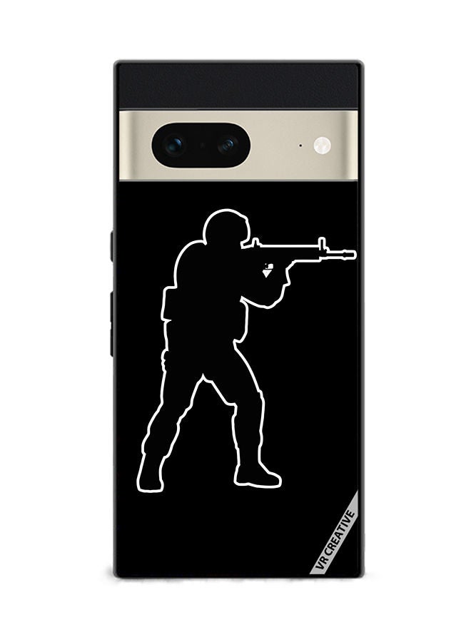 VR CREATIVE Protective Case Cover For Google Pixel 7 Black Cs Go Design Multicolour - Image 1