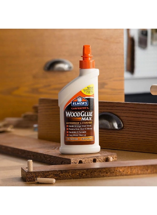 إلمرز E7300 كاربنترز وود جلو ماكس غراء للخشب تان 8 أونصة - Image 2