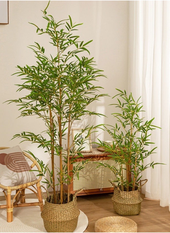 FPC Artificial Bamboo Tree, Real Touch Technology, Artificial Plant with 7 Trunks, Ideal for Home Office Indoor Decoration Equipped With White Stone  - Image 5