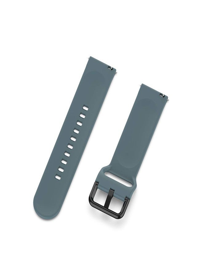 QGHXO سوار بديل من السيليكون الناعم لساعات Garmin Vivoactive 6/5/3 و Garmin Venu Sq 2/Venu 2 Plus/Forerunner 55/Forerunner 165/Vivomove Sport/Vivomove Trend/Approach S40 S42 S12 - Image 4