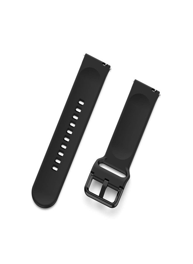 QGHXO سوار بديل من السيليكون الناعم لساعات Garmin Vivoactive 6/5/3 و Garmin Venu Sq 2/Venu 2 Plus/Forerunner 55/Forerunner 165/Vivomove Sport/Vivomove Trend/Approach S40 S42 S12 - Image 3