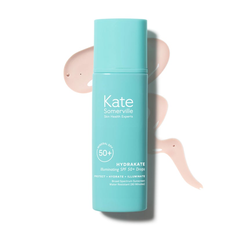 Kate Somerville HydraKate Illuminating Sunscreen Drops â€“ Tinted SPF 50+ Mineral Sunscreen with Zinc Oxide, Moisturizing & Anti-Aging Sun Protection, 1.7 Fl Oz - Image 1