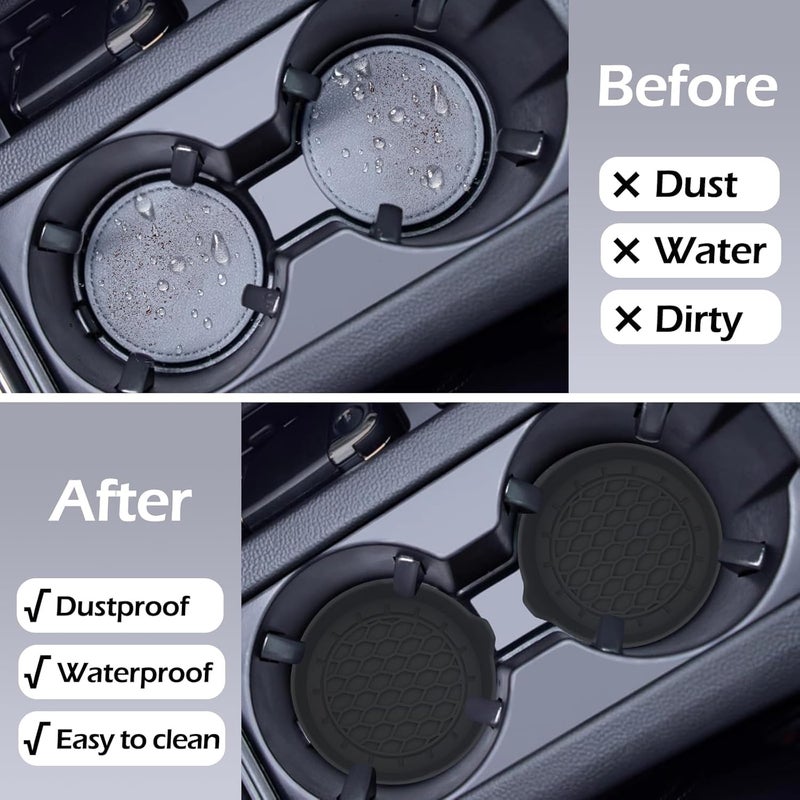 HSR Car Accessories Car Cup Holders, Silicone Universal Vehicle Non-Slip Cup Holders (2) - Image 3