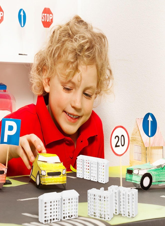 Vaguelly Miniature Apartment Building Model - Lightweight Plastic 2.99X1.38X0.83 Inches for DIY Landscape Decor Dollhouse Accessories and Sand Table Layout - Image 4