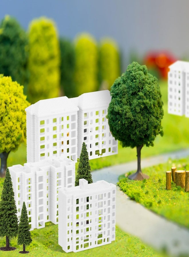 Vaguelly Miniature Apartment Building Model - Lightweight Plastic 2.99X1.38X0.83 Inches for DIY Landscape Decor Dollhouse Accessories and Sand Table Layout - Image 2