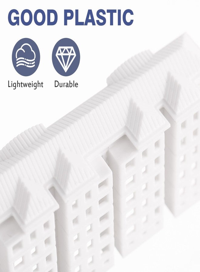 Vaguelly Miniature Apartment Building Model - Lightweight Plastic 2.99X1.38X0.83 Inches for DIY Landscape Decor Dollhouse Accessories and Sand Table Layout - Image 3