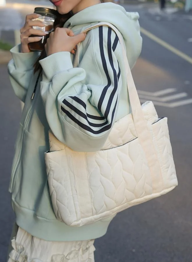 Take Two texture Double Strap Shoulder Bag