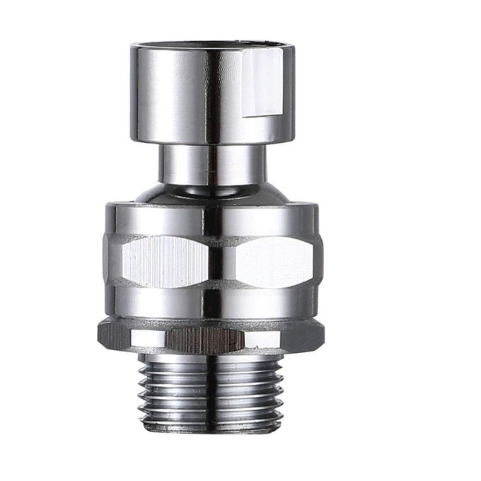 SHOWER HEAD SWIVEL BALL ADAPTER BRASS ADJUSTABLE SHOWER ARM CONNECTOR UNIVERSAL SHOWERING COMPONENT SHOWER ARM EXTENSION POLISHED CHROME