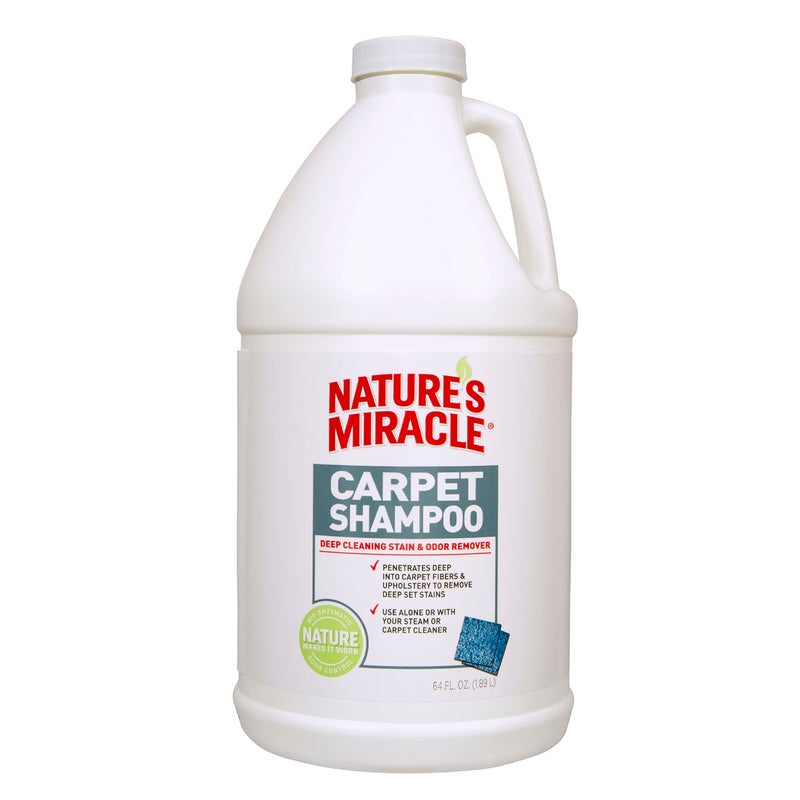 Nature's Miracle Nature’s Miracle Carpet Shampoo, Deep-Cleaning Pet Stain And Odor Remover, 64 Ounces - Image 1