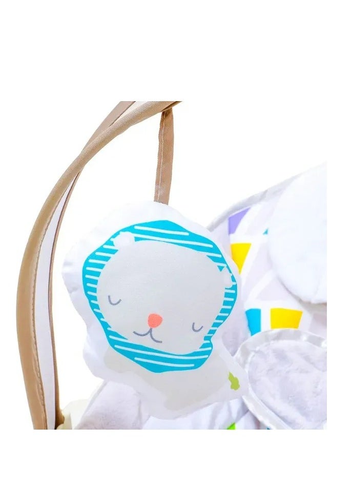 Factory Price - Factory Price - Miller Infant Bouncer With Music & Toys Multicolour - Grey - Image 1