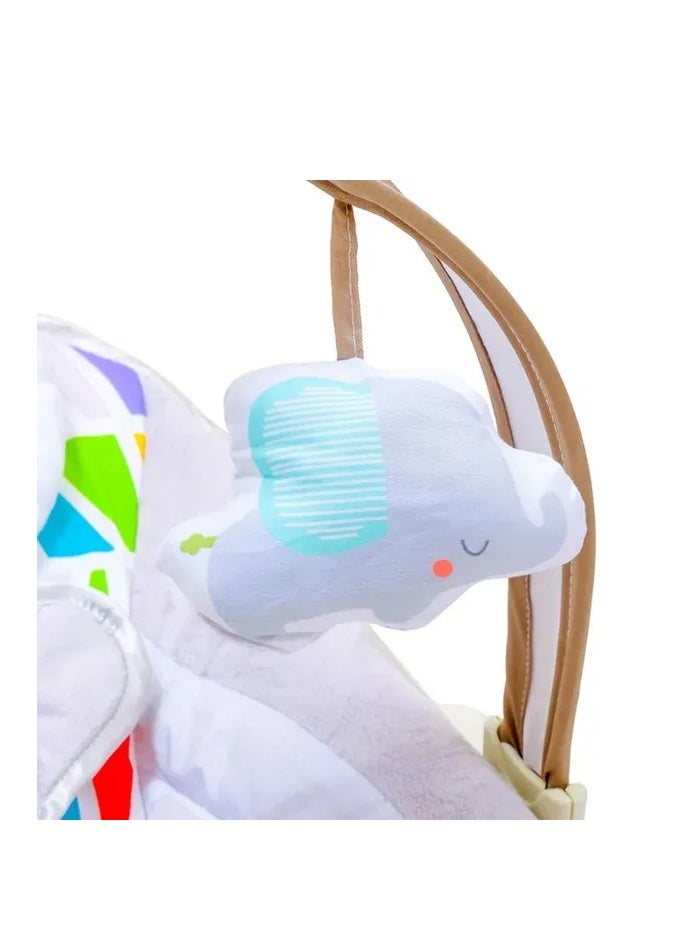 Factory Price - Factory Price - Miller Infant Bouncer With Music & Toys Multicolour - Grey - Image 1