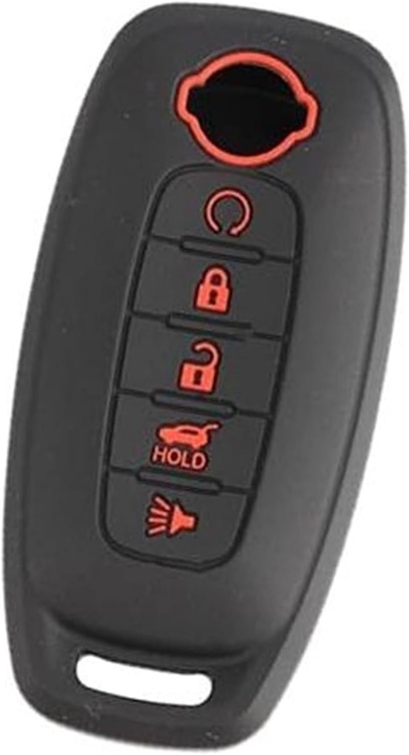 Wivplex 5 Button Car Key Fob Cover for Nissan - Image 1