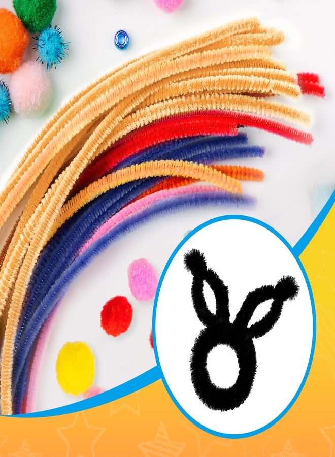 Yoblink 100PCS Black Pipe Cleaners,Pipe Cleaners Craft Bulk,Black Pipe Cleaner for Hair - Image 5