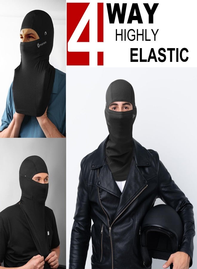 Omenex Motorcycle Balaclavas,Under Helmet Design High Stretch Soft Breathable Lightweight UF50 Sun Dust Protection 4 Seasons - Image 2