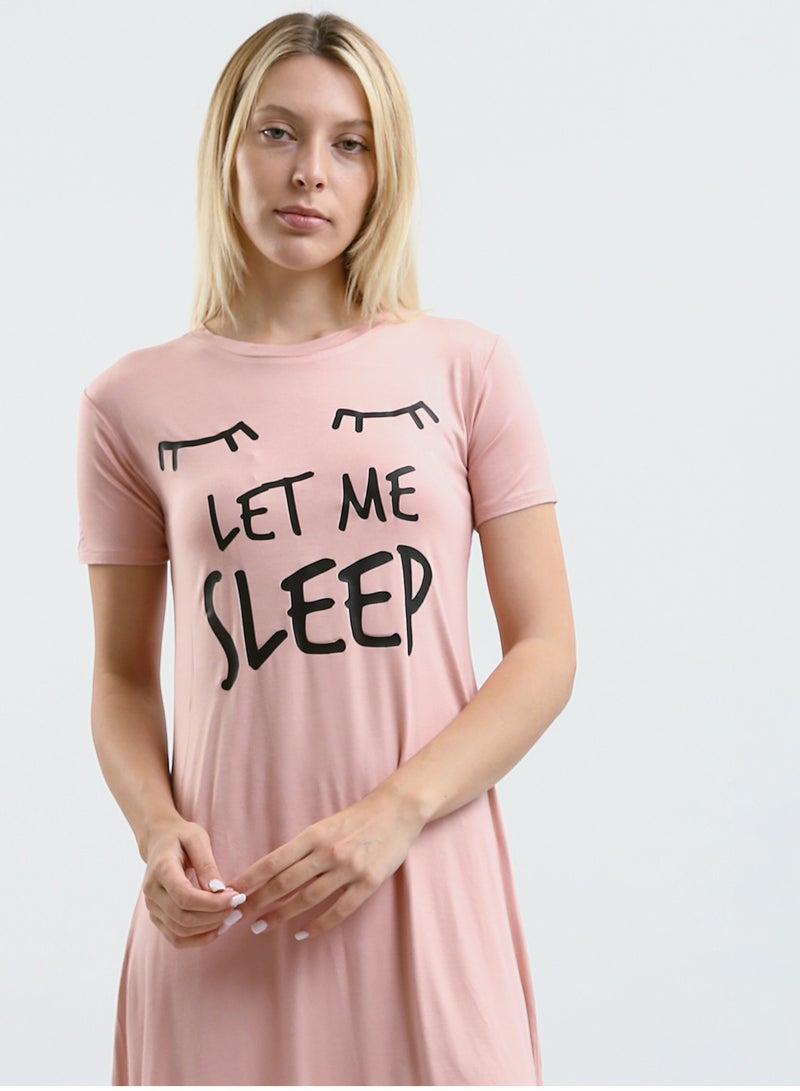 Mesery Sleepshirt Cotton Short Sleeves Printed  - Image 4